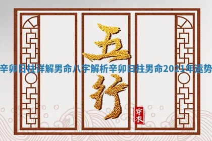 辛卯日柱 🐎 详解男命八字解析 ⭐ 辛卯曰柱男命2021年运势