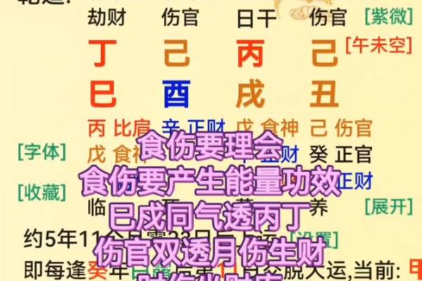 八字中缺乏食伤星